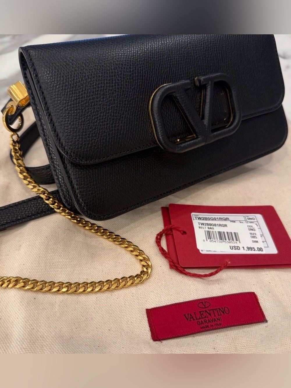 VALENTINO
VSling Leather Crossbody and 
Belt Bag Black